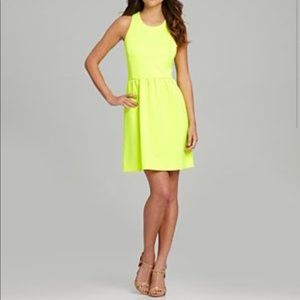 NWT Gianni Bini M highlighter neon yellow dress